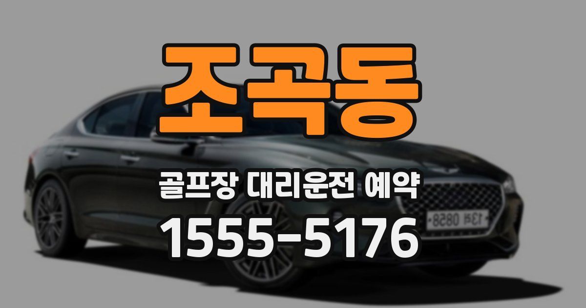 조곡동 골프장 대리운전 예약
