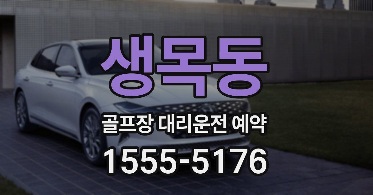 생목동 골프장 대리운전 예약