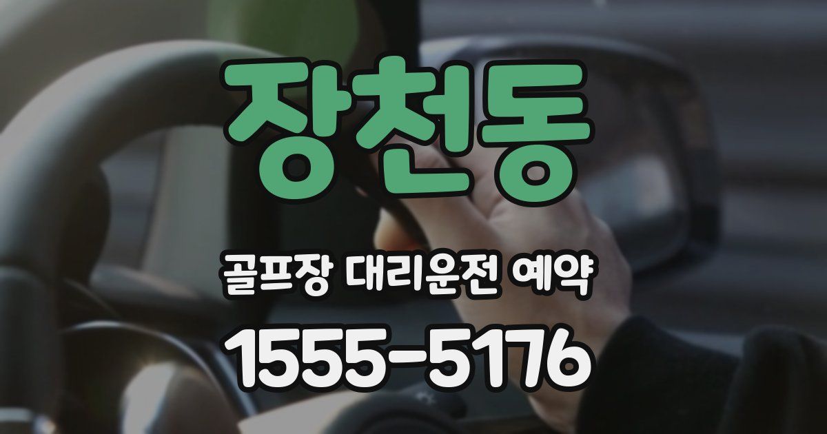 장천동 골프장 대리운전 예약