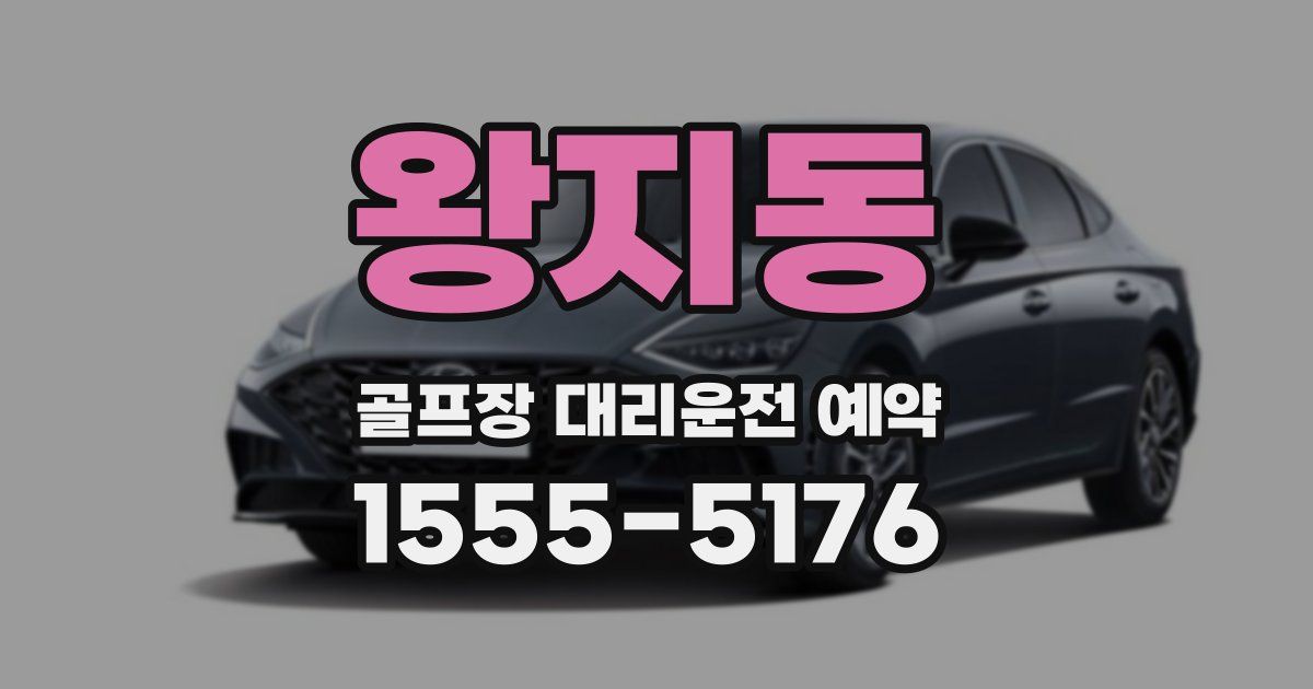왕지동 골프장 대리운전 예약