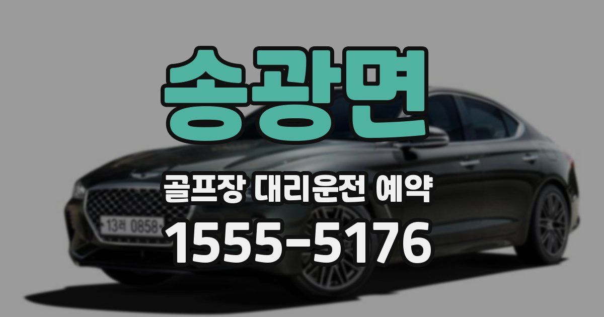 송광면 골프장 대리운전 예약