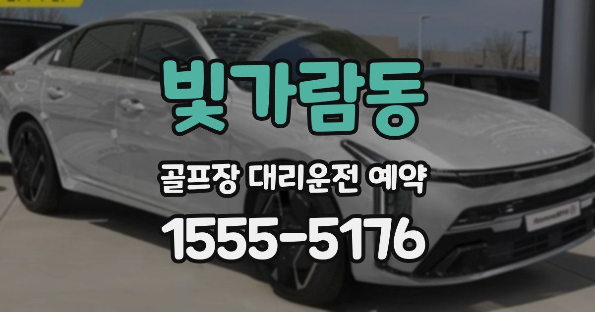 빛가람동 골프장 대리운전 예약