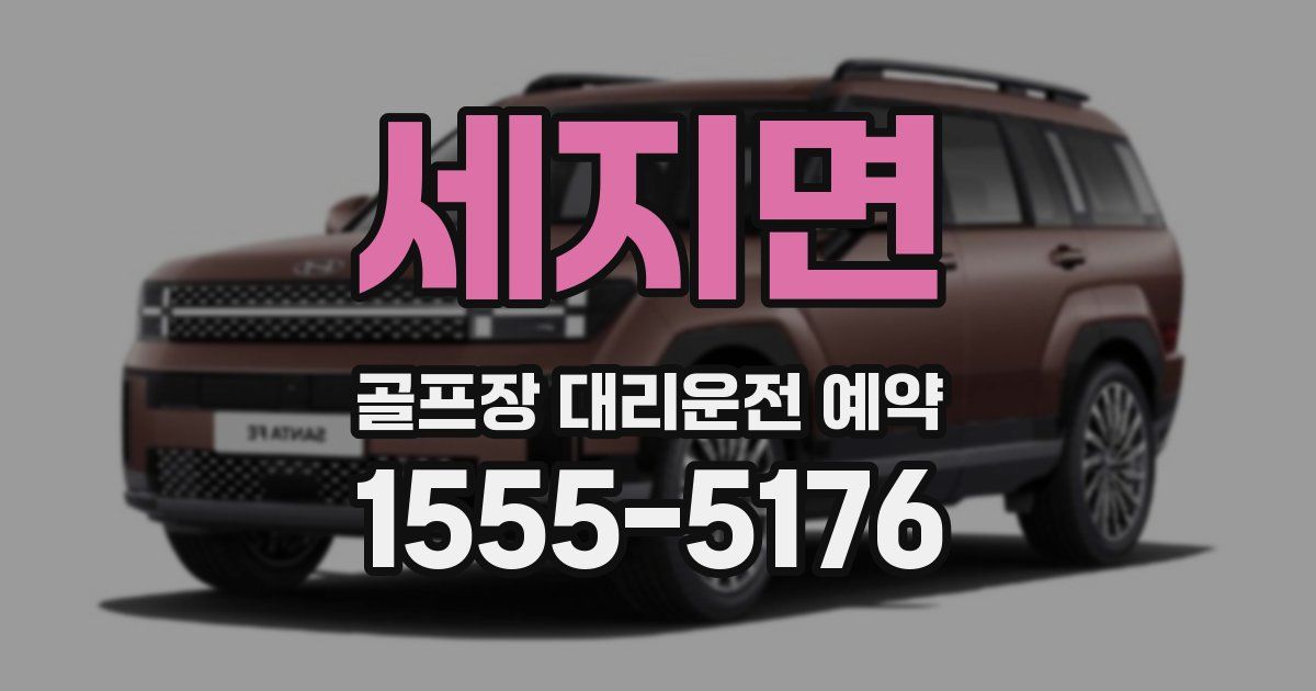세지면 골프장 대리운전 예약