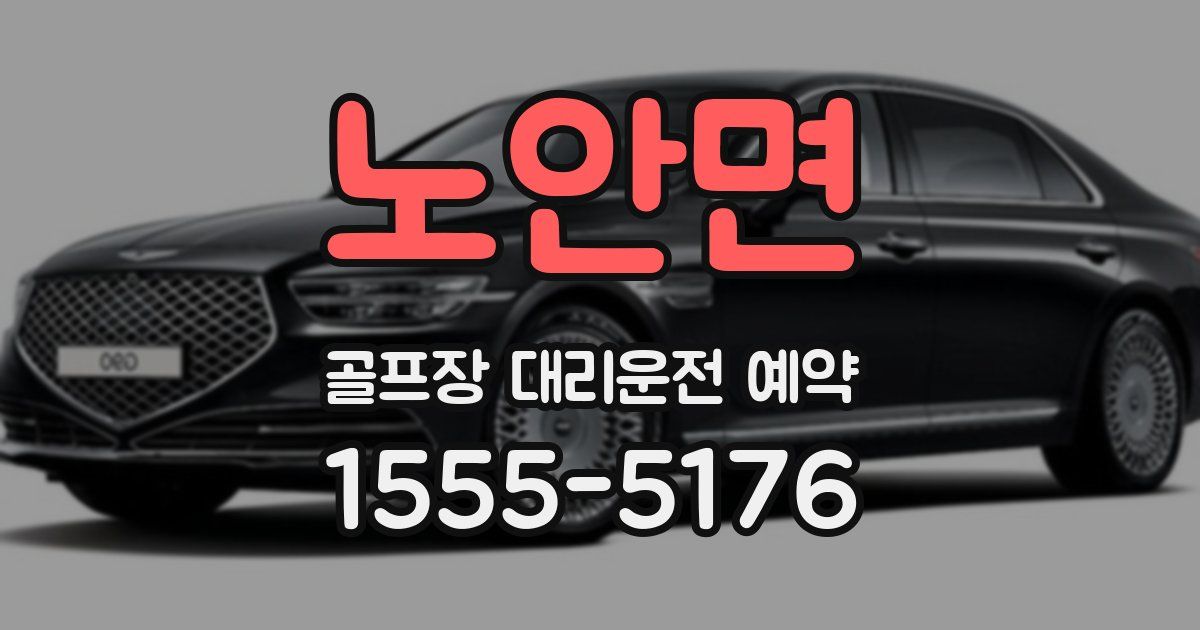 노안면 골프장 대리운전 예약