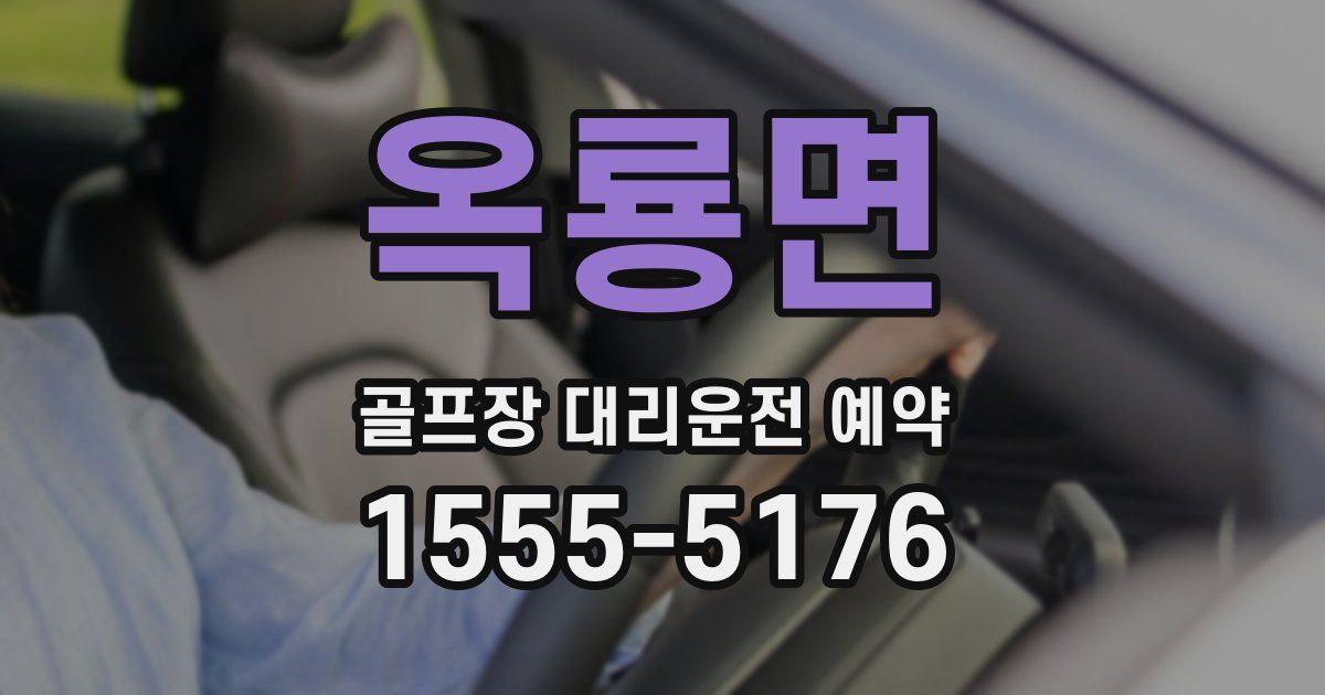 옥룡면 골프장 대리운전 예약