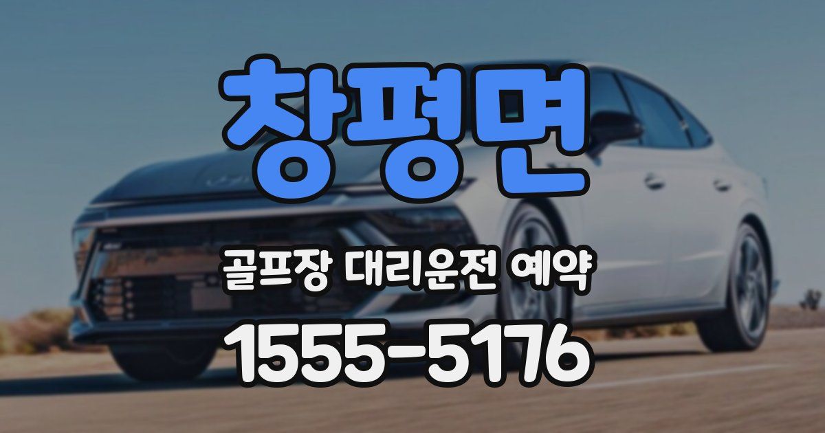 창평면 골프장 대리운전 예약