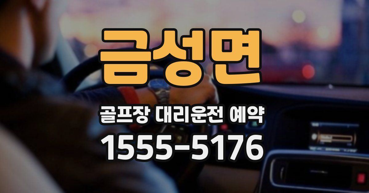금성면 골프장 대리운전 예약
