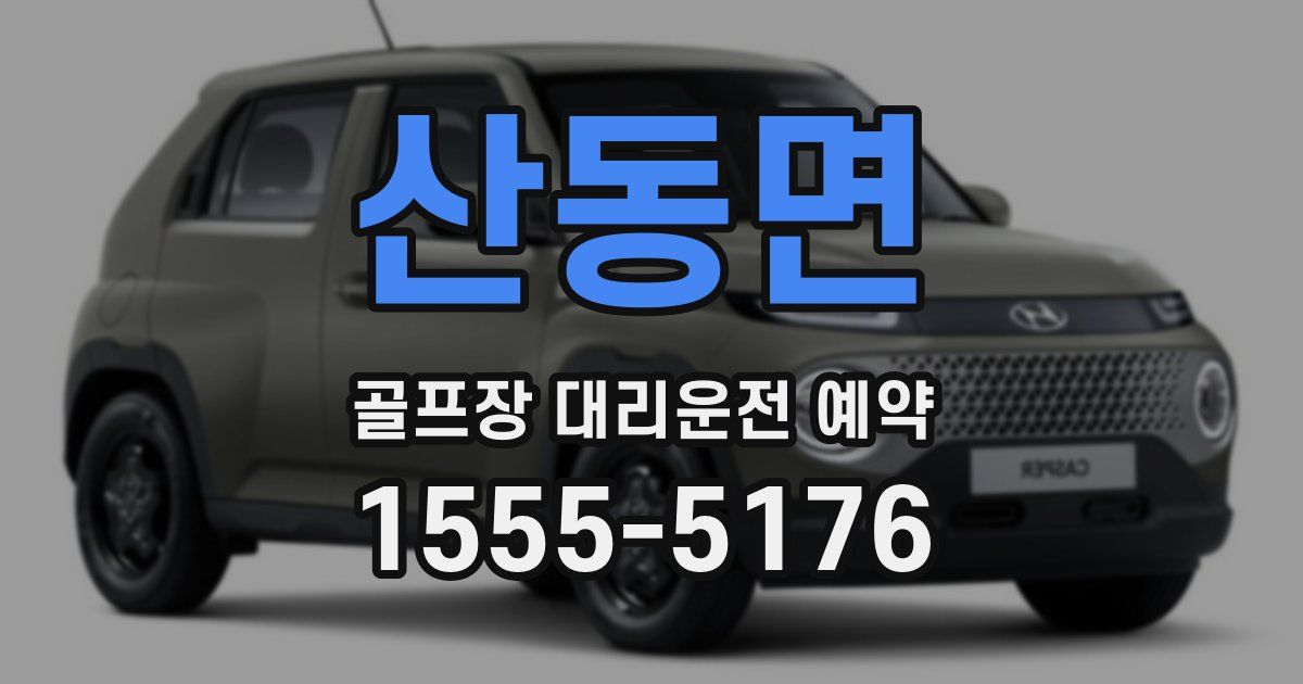 산동면 골프장 대리운전 예약