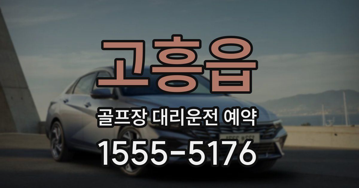 고흥읍 골프장 대리운전 예약