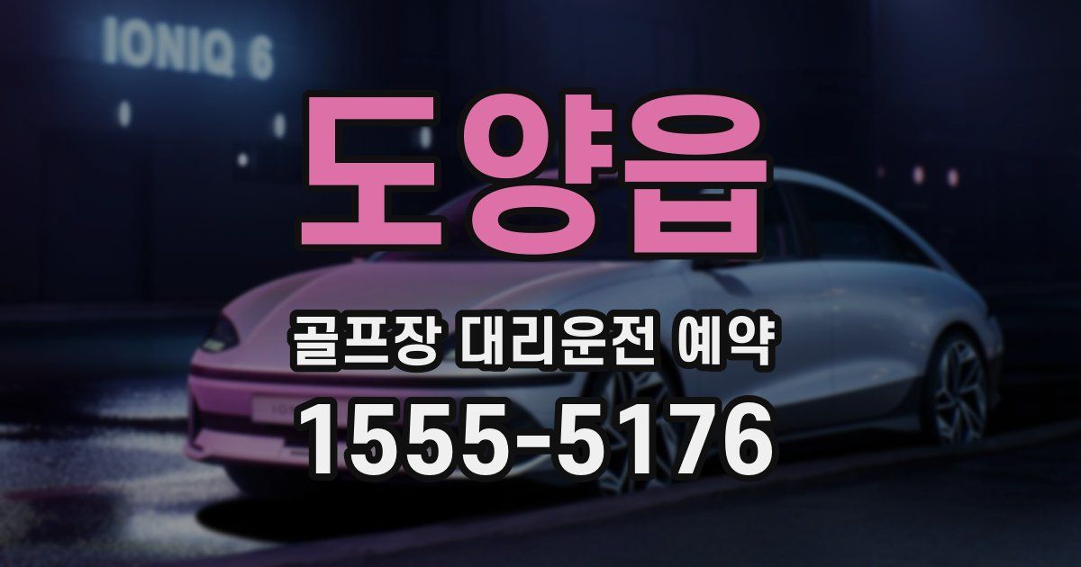 도양읍 골프장 대리운전 예약