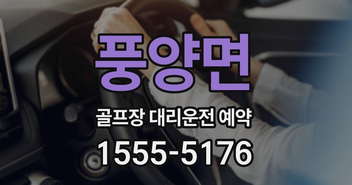풍양면 골프장 대리운전 예약