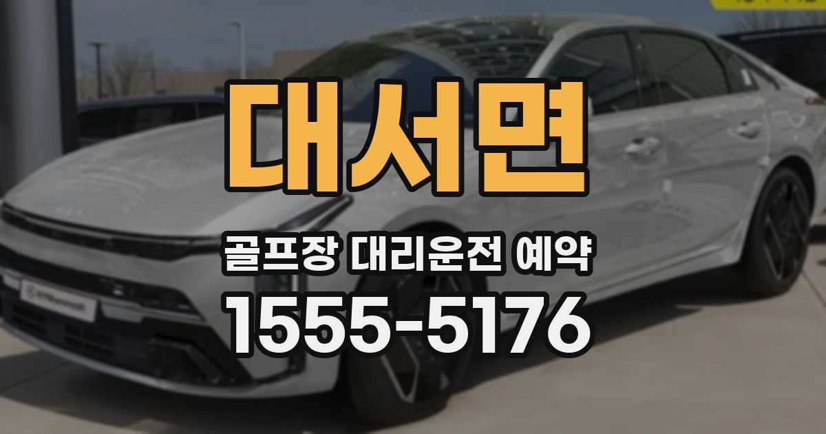 대서면 골프장 대리운전 예약