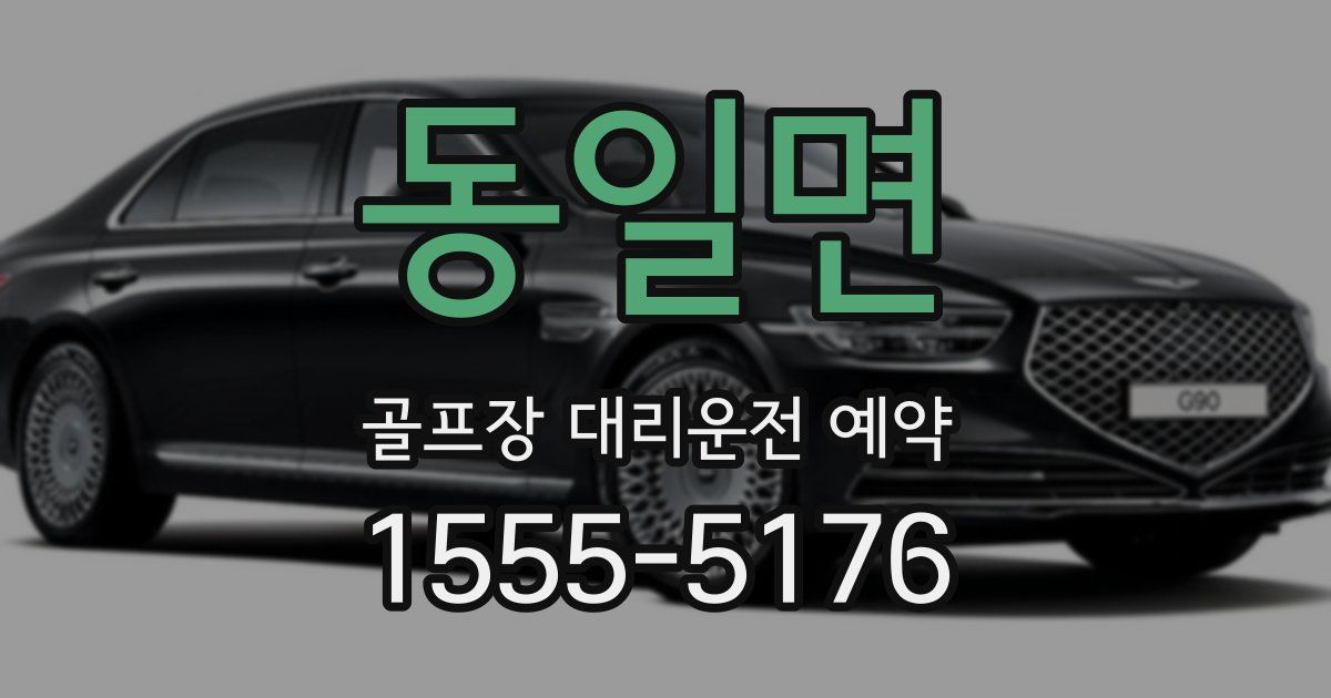동일면 골프장 대리운전 예약