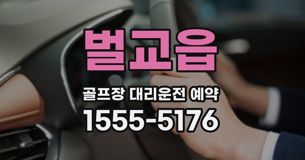 벌교읍 골프장 대리운전 예약
