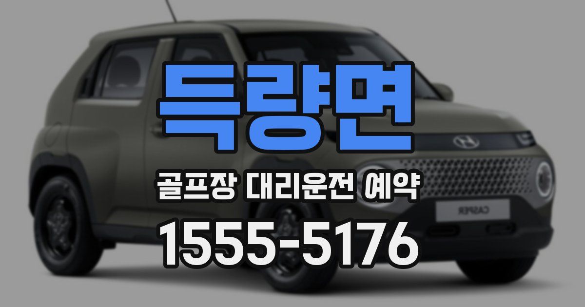 득량면 골프장 대리운전 예약
