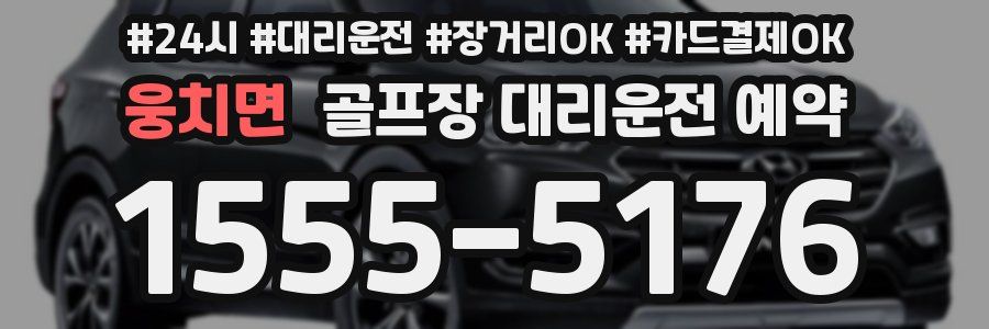 웅치면 골프장 대리운전 예약