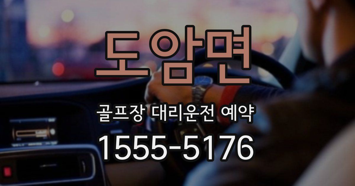 도암면 골프장 대리운전 예약