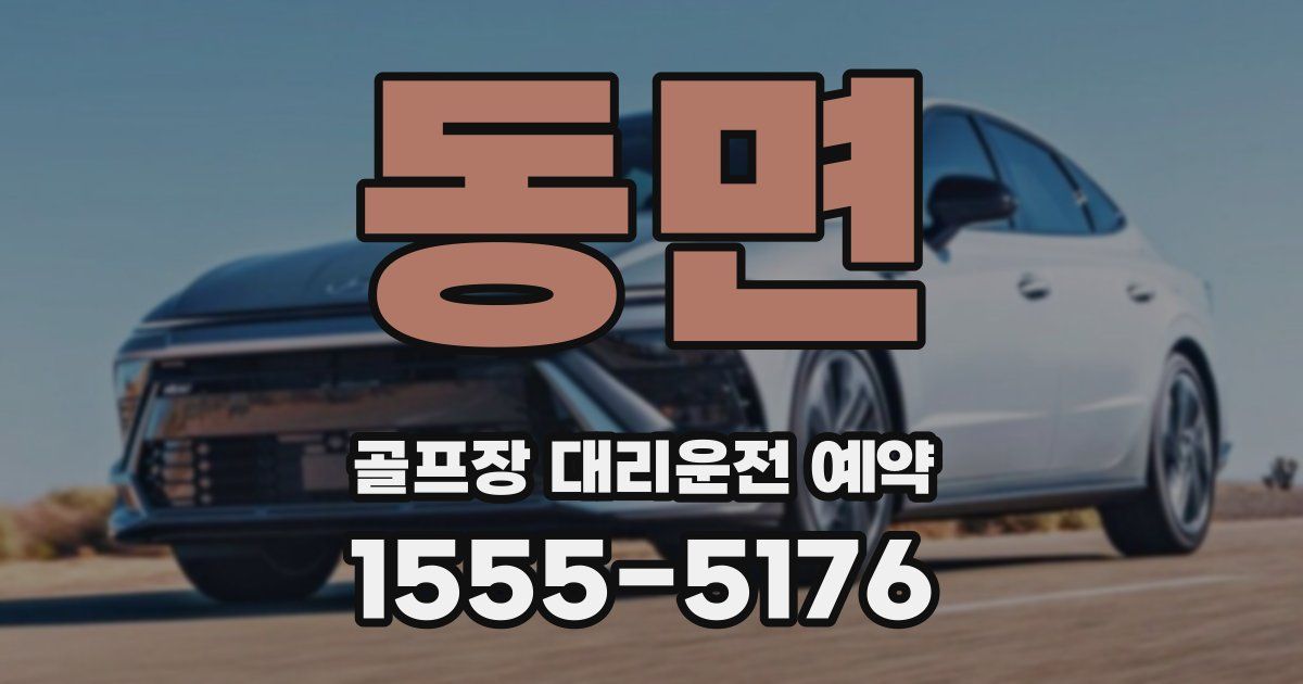 동면 골프장 대리운전 예약