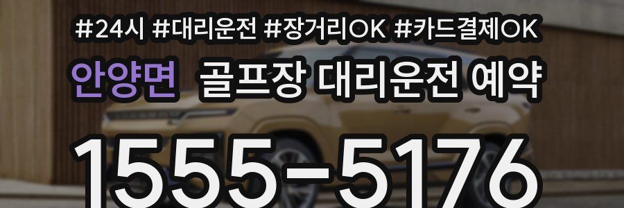 안양면 골프장 대리운전 예약