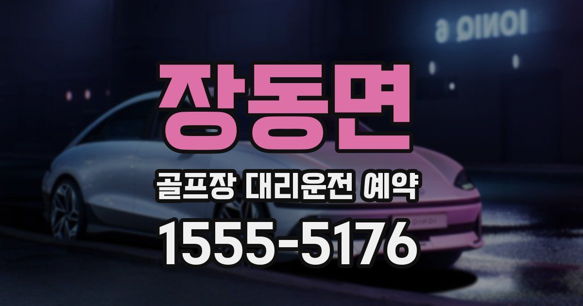 장동면 골프장 대리운전 예약