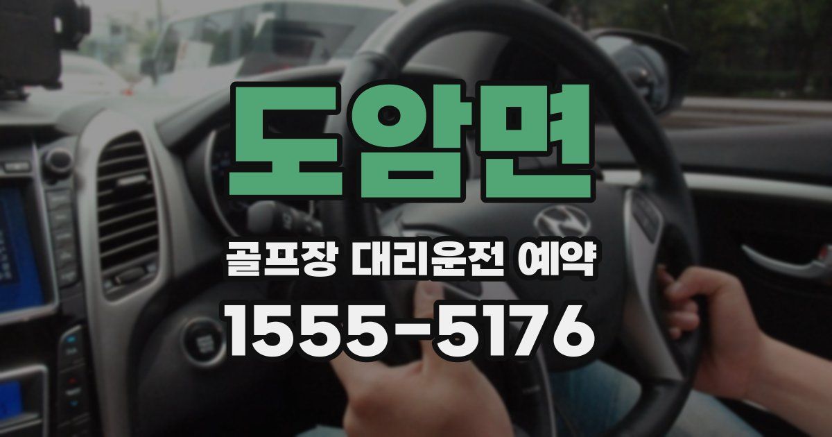 도암면 골프장 대리운전 예약
