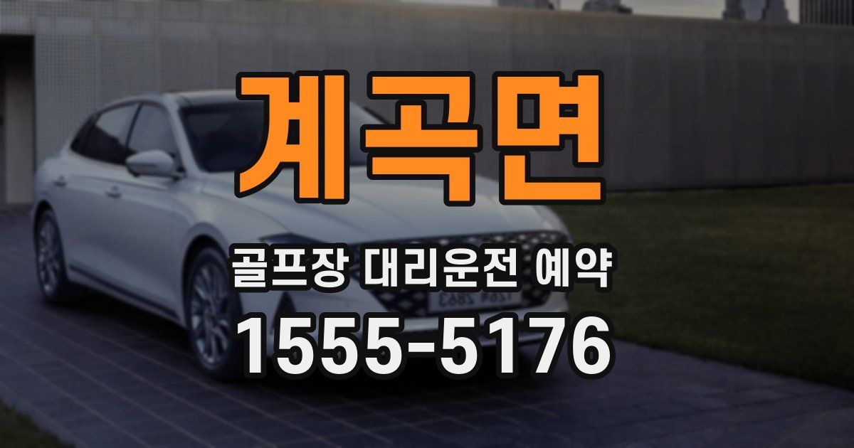 계곡면 골프장 대리운전 예약