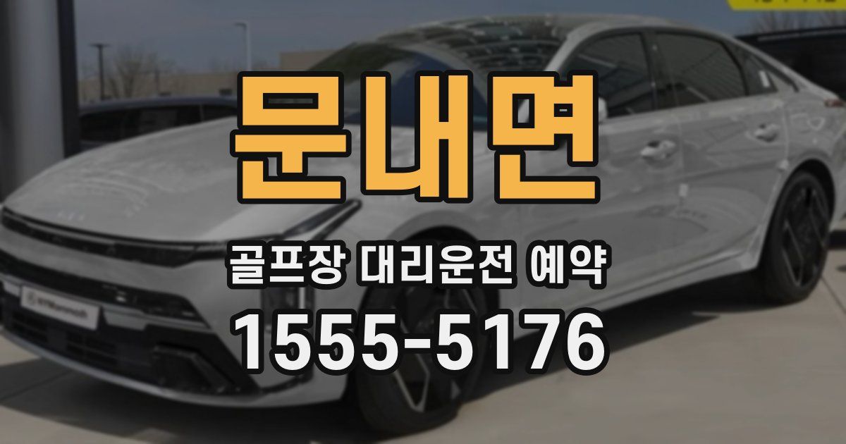 문내면 골프장 대리운전 예약