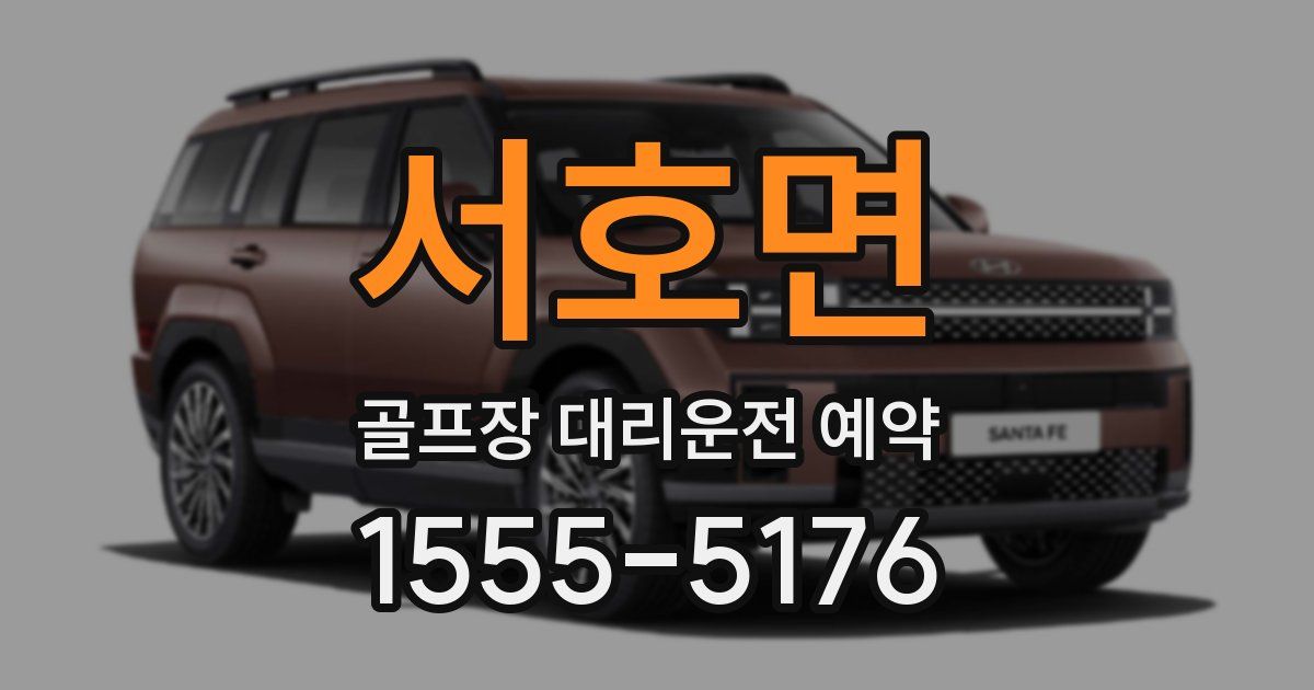서호면 골프장 대리운전 예약