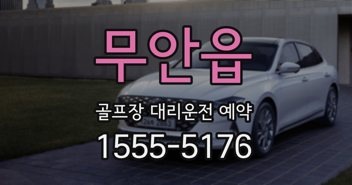 무안읍 골프장 대리운전 예약