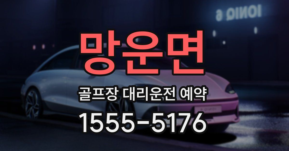 망운면 골프장 대리운전 예약