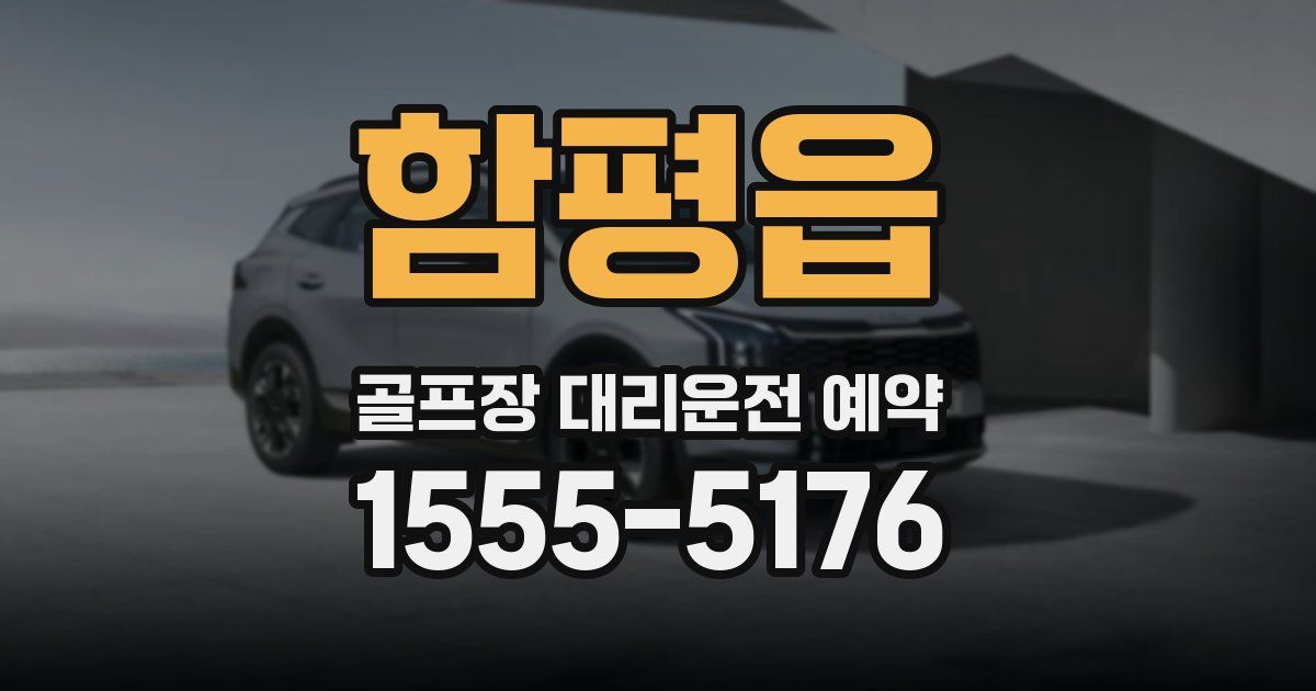 함평읍 골프장 대리운전 예약