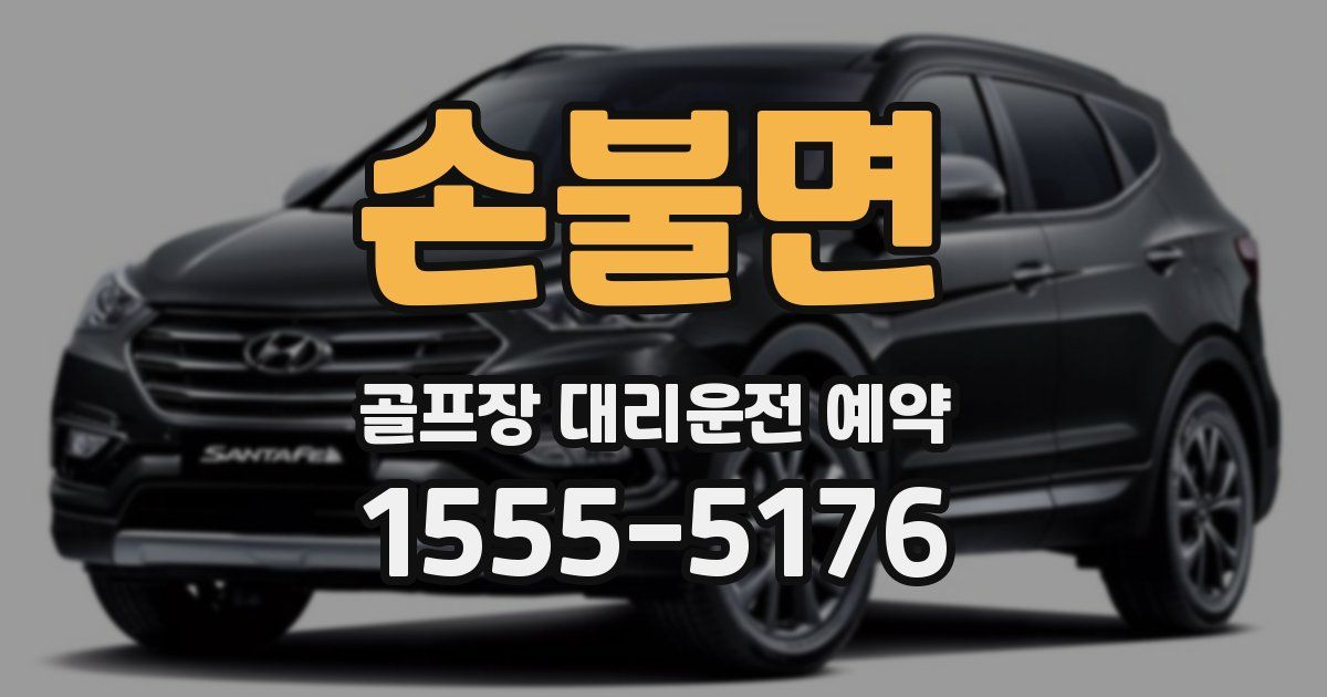 손불면 골프장 대리운전 예약