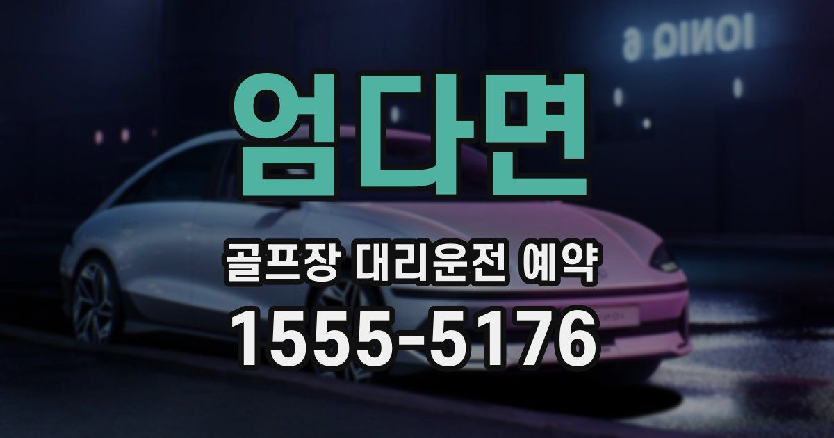 엄다면 골프장 대리운전 예약