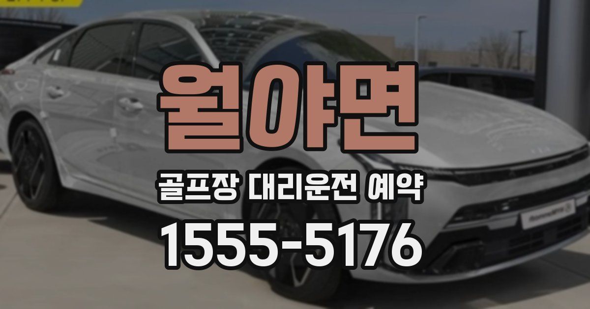 월야면 골프장 대리운전 예약