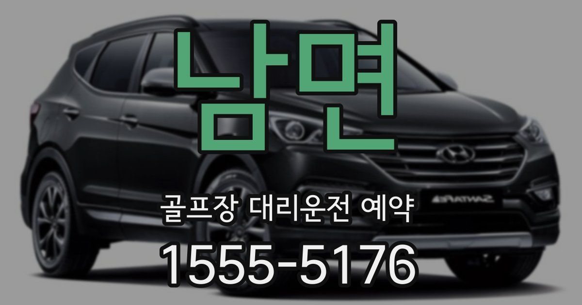 남면 골프장 대리운전 예약