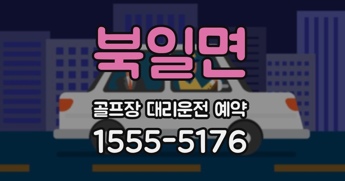 북일면 골프장 대리운전 예약
