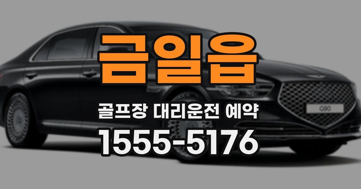 금일읍 골프장 대리운전 예약