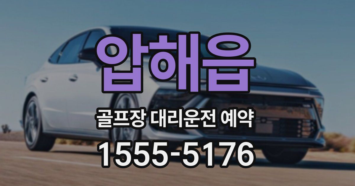 압해읍 골프장 대리운전 예약
