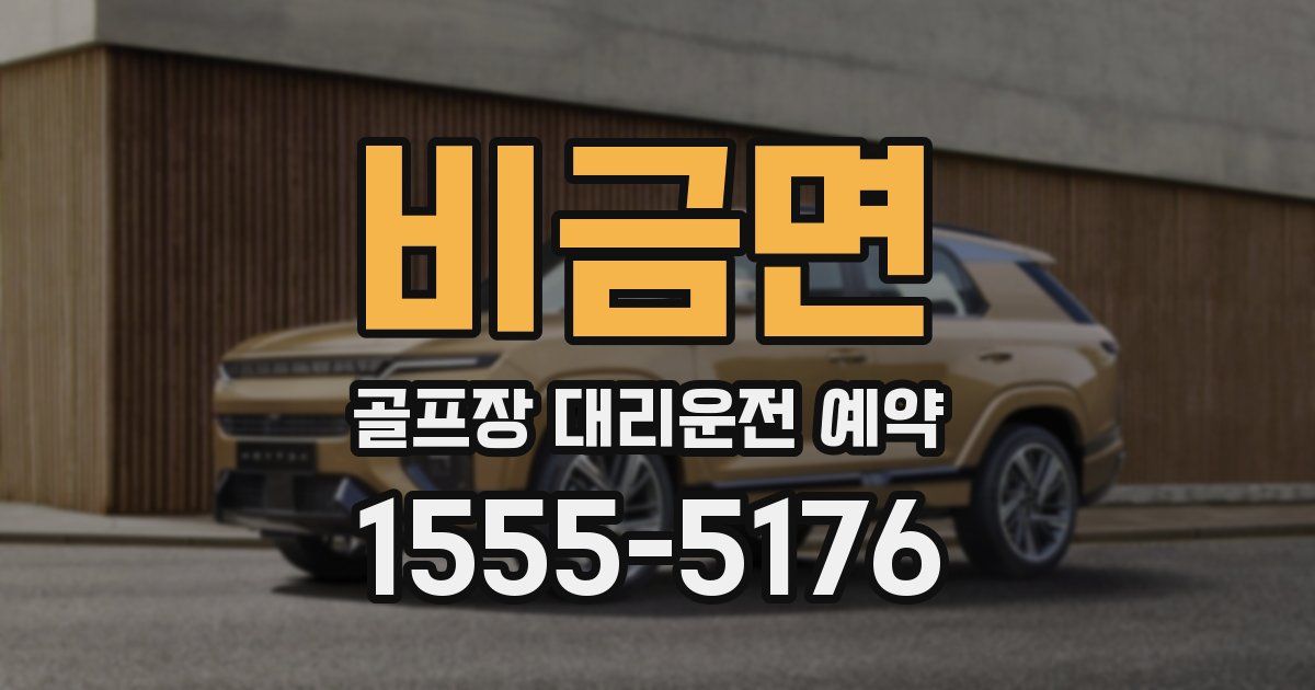 비금면 골프장 대리운전 예약