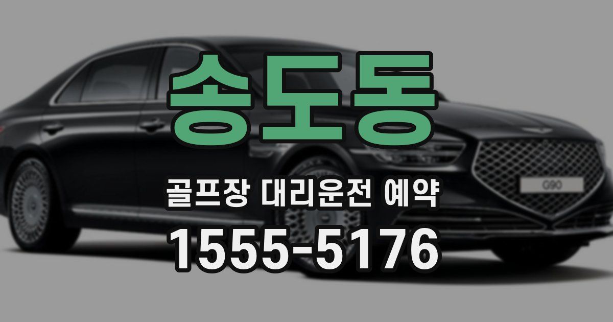 송도동 골프장 대리운전 예약