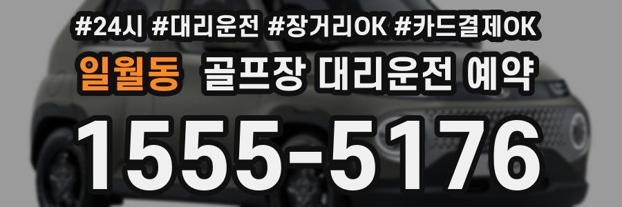 일월동 골프장 대리운전 예약