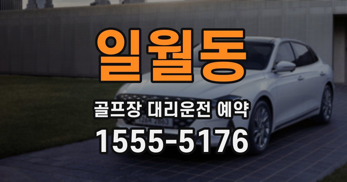 일월동 골프장 대리운전 예약