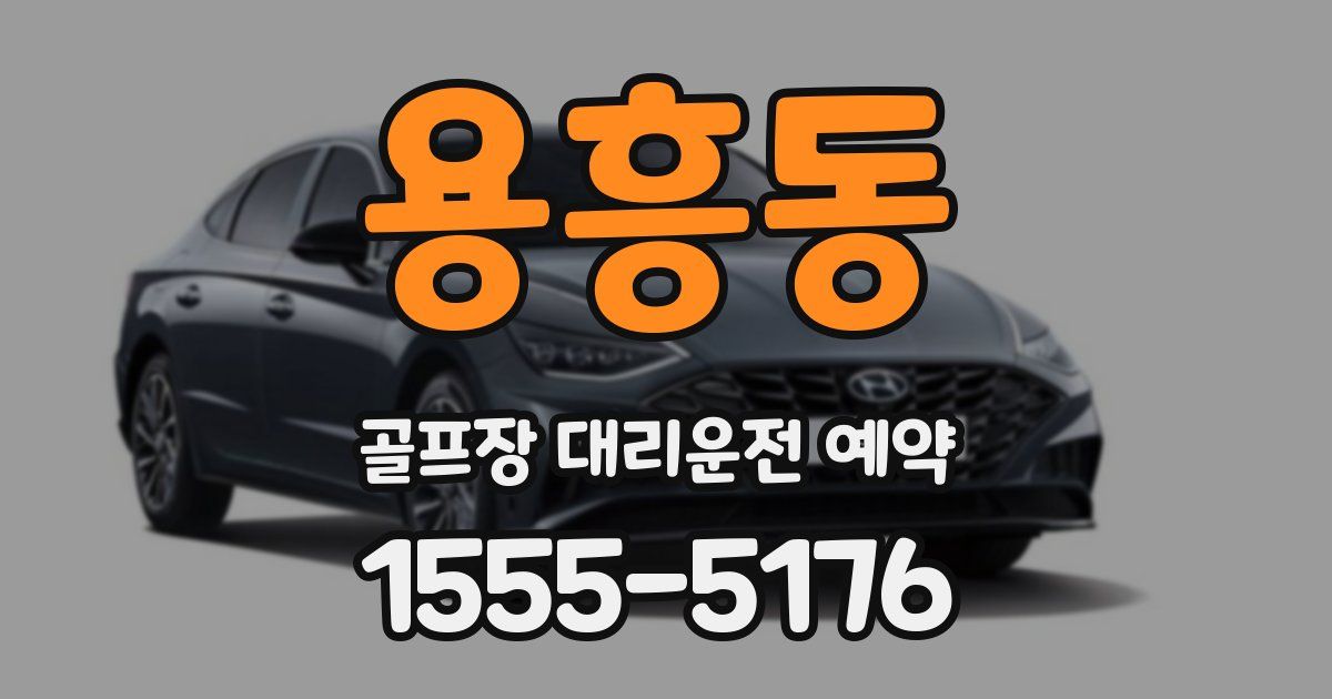 용흥동 골프장 대리운전 예약