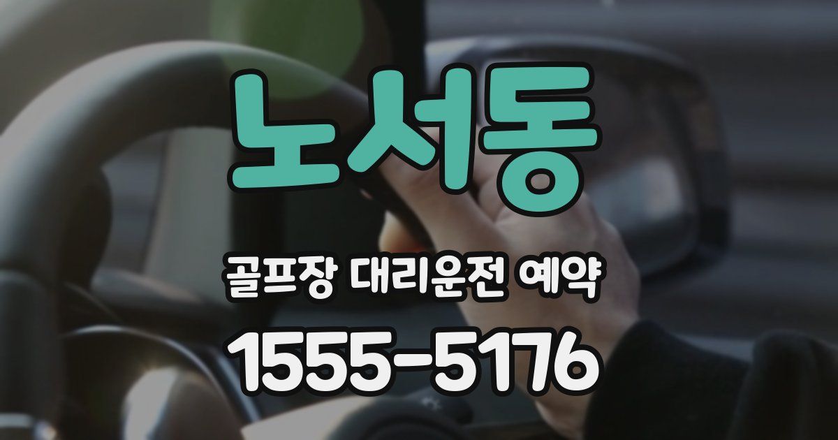 노서동 골프장 대리운전 예약