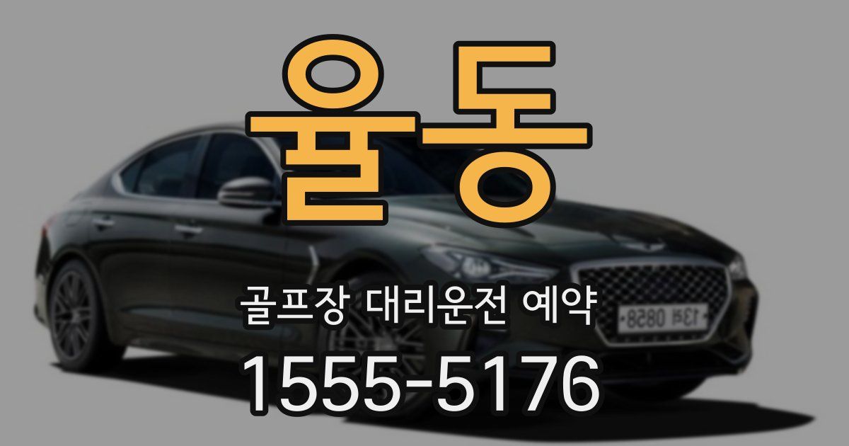 율동 골프장 대리운전 예약