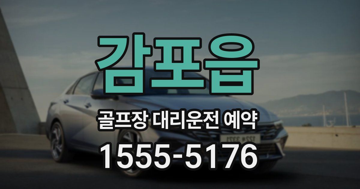 감포읍 골프장 대리운전 예약