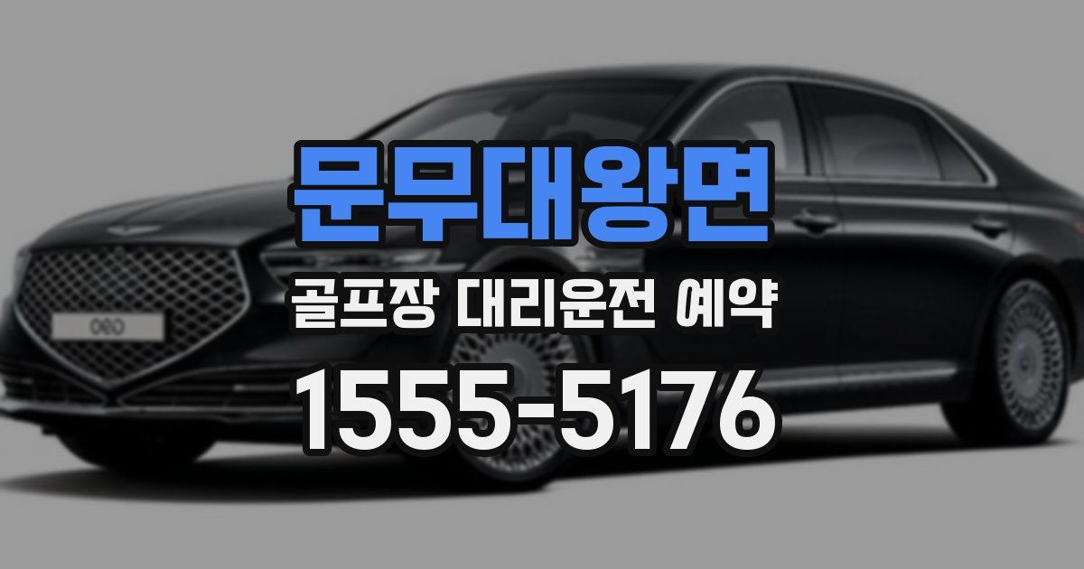 문무대왕면 골프장 대리운전 예약