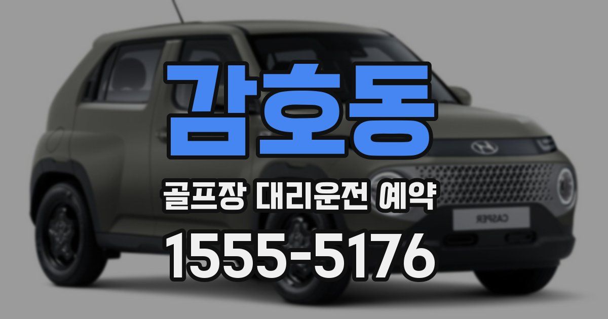 감호동 골프장 대리운전 예약