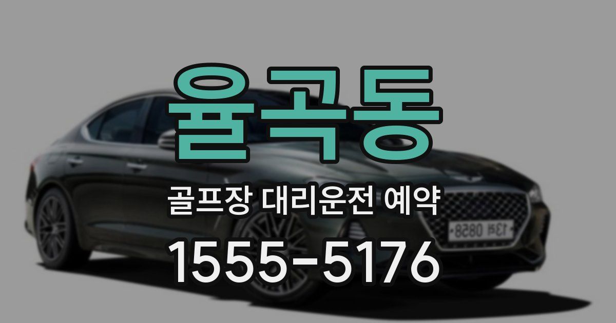 율곡동 골프장 대리운전 예약