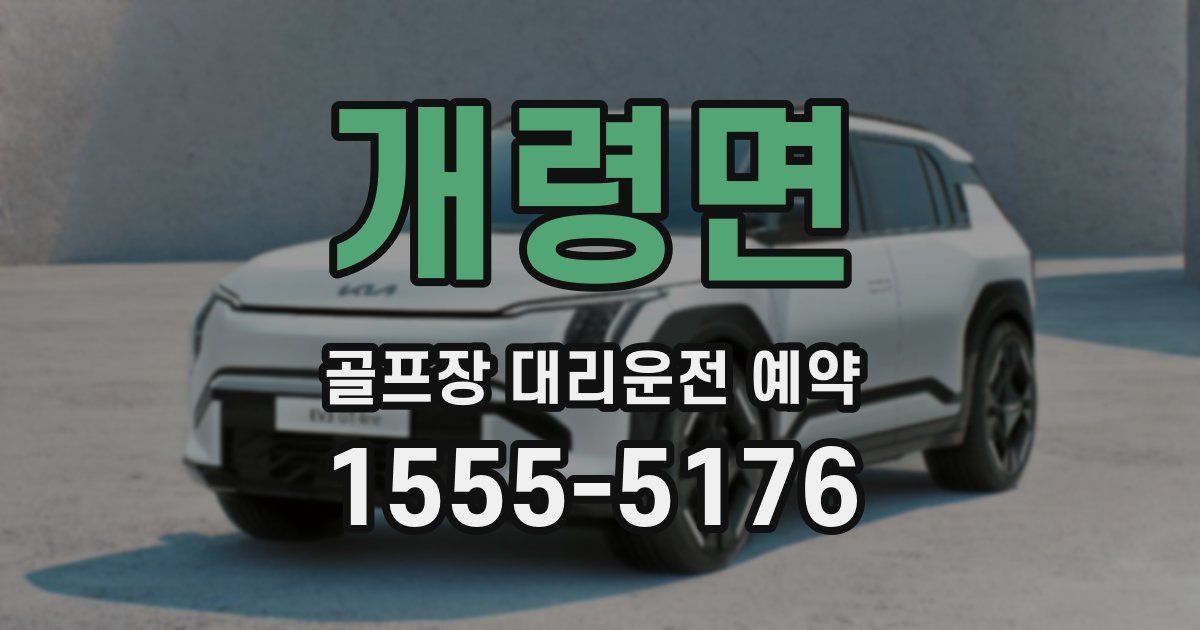 개령면 골프장 대리운전 예약